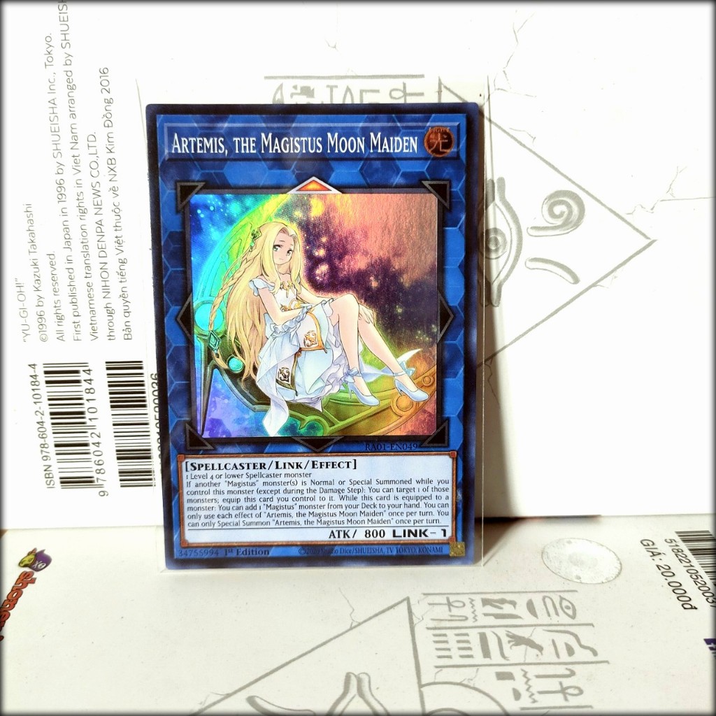Thẻ bài Yugioh Chính Hãng Artemis, the Magistus Moon Maiden
