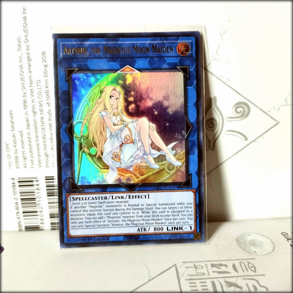 Thẻ bài Yugioh Chính Hãng Artemis, the Magistus Moon Maiden