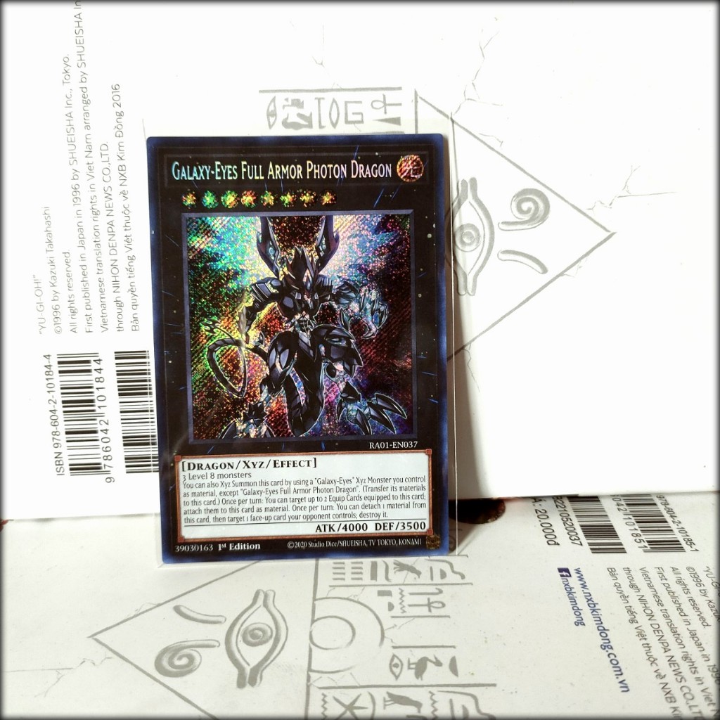 Thẻ bài Yugioh Chính Hãng Galaxy-Eyes Full Armor Photon Dragon