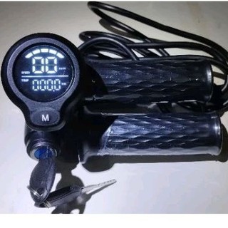 Tay ga xe điện báo volt, tốc độ,odo, trip