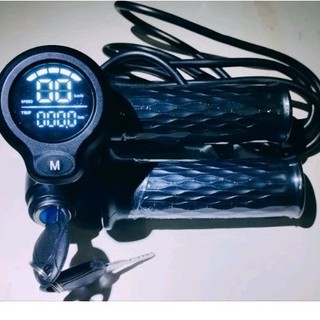 Tay ga xe điện báo volt, tốc độ,odo, trip