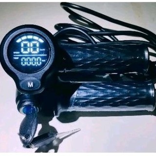 Tay ga xe điện báo volt, tốc độ,odo, trip