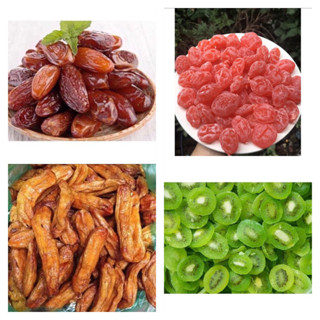 500g Chà Là Sấy Dẻo/ Đào Hồng Xí Muội Mứt Kiwi Chuối Sấy Dẻo  hàng Chuẩn 100%
