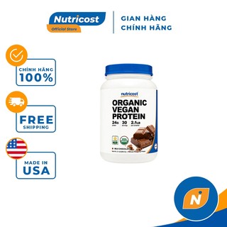 Nutricost Organic Vegan Protein 2Lbs Sữa Dinh Dưỡng Bổ Sung Protein Thực Vật