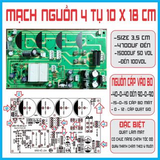bo nguồn 4 tụ sợi cao cấp không Bluetooth