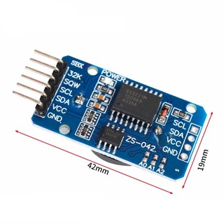 Module thời gian thực ds3231 at24c32 kèm pin, độ chính xác cao