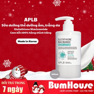Sữa Dưỡng Thể APLB Trắng Da Dưỡng Ẩm Glutathione Niacinamide Body Lotion 300ml