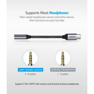 Cáp chuyển đổi USB type-C to 3.5mm Ugreen 30632