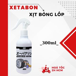 XETA - Xịt bóng lốp làm mới lốp ô tô, dung dịch làm sạch, dưỡng đen bóng và bảo dưỡng bề mặt lốp xe