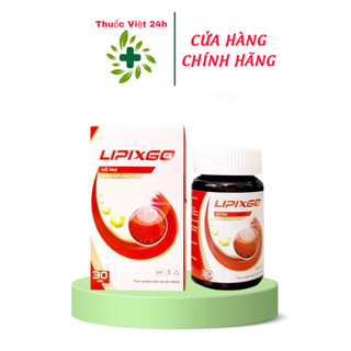 Lipixgo - hỗ trợ giảm mỡ máu - hộp 30 viên - thuocviet24h