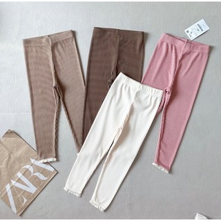 ✨bán sỉ✨cb071- combo 4 quần legging tăm chân ren trẻ em vnxk