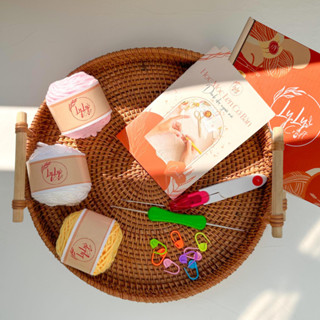  Set Móc Len Cho Người Mới Bắt Đầu LADYCO - Bộ Dụng Cụ Móc Len Milk Cotton Đầy Đủ 