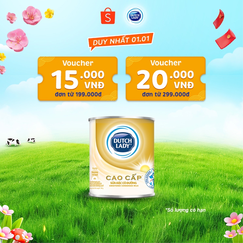 Sữa đặc Dutch Lady Cao Cấp lon 380g