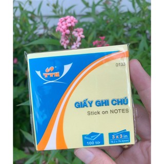 Combo 2 xấp giấy note ghi chú - giấy note ghi chú KT 3X3
