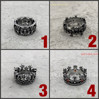 Nhẫn CHROME HEART Thép Titan KHÔNG RỈ