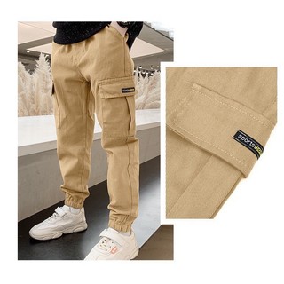  Quần Jogger Kaki Trẻ em Túi Hộp Chất co Giãn Mềm mại;  siêu đẹp dành cho Bé Trai Bé Gái  16-42kg  