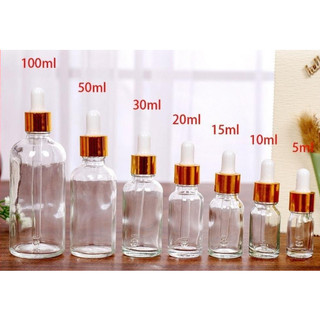 Lọ chiết serum bóp giọt khoen vàng 3ml - 5ml - 10ml - 20ml - 30ml - 50ml - 100ml
