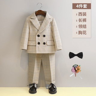 ( CÓ SẴN ) Set vest Dạ cao cấp cho bé trai tặng kèm nơ cổ và hoa cài ngực