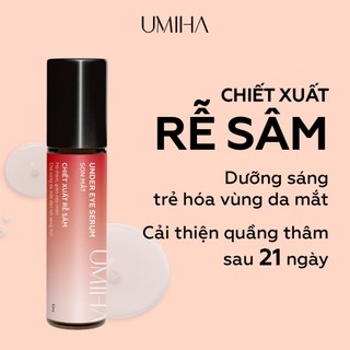 Son mắt giảm thâm UMIHA 10ml Chiết xuất Rễ Sâm giúp dưỡng sáng mờ thâm mắt, thẩm thấu x2 so với kem dưỡng mắt giảm thâm