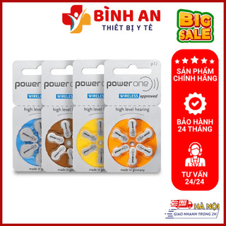 Pin máy trợ thính power one p13, p675, p312, p10 - đức