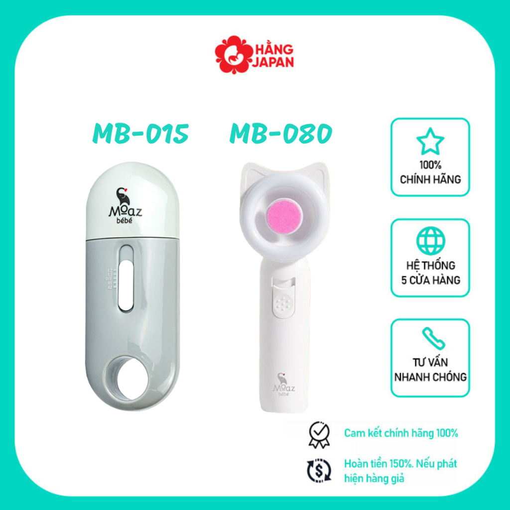 Máy dũa móng tay cho bé Moaz BéBé MB015, MB080 5 mức độ, có đèn led bản mới nhất - Bảo hành chính hãng 12 tháng