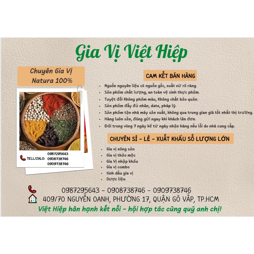 Bột Mù Tạt Vàng Túi 500g Powder Việt Hiệp