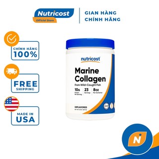 Bổ Sung Collagen Nutricost Marine Collagen Powder With Wild Caught Fish 227gram