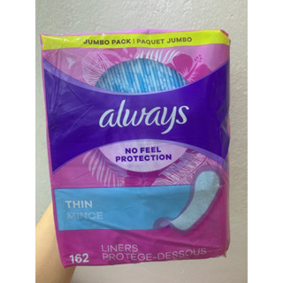 (chính hãng) Băng vệ sinh hằng ngày always 162 miếng