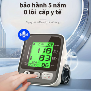 Máy đo huyết áp điện tử,máy đo huyết áp bắp tay, đo chính xác kết quả và nhanh chóng ( Có Giọng Nói + Bảo Hành 5 Năm )