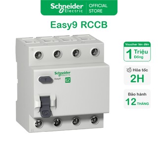 Cầu dao chống dòng rò - easy9 rccb - 4p - 30ma - 400vac - schneider electric - ez9r36425 ez9r36440 ez9r36463