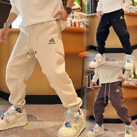 Quần Dài jogger Nam Nữ Túi chéo Unisex chất liệu nỉ hai da 4 mùa thấm hút mồ hôi bo chun gấu thoáng mát mặc bốn mùa