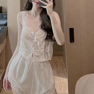 Đồ bộ nữ mặc nhà đồ ngủ nữ 2 dây bộ mặc ngủ nữ bộ 2 dây mặc nhà sexy quần đùi - cn130