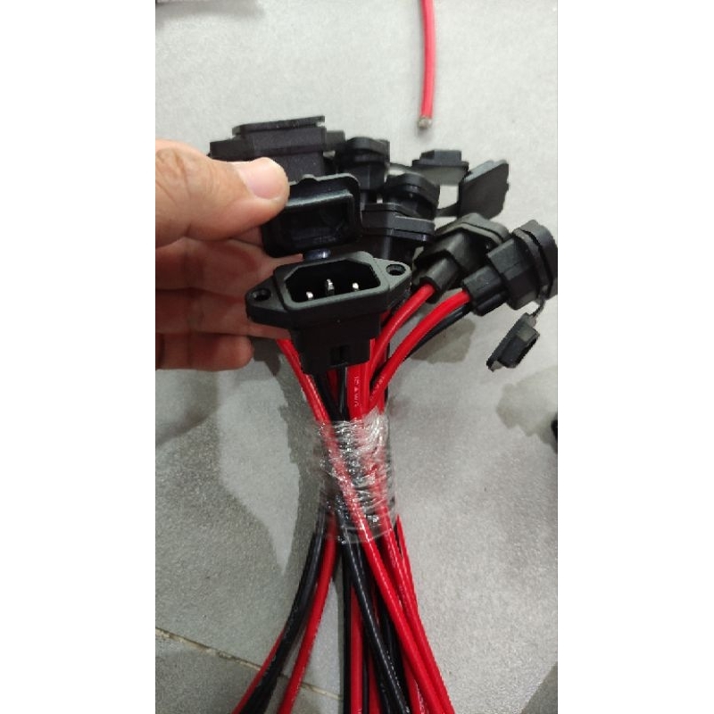 Jack nguồn đực cái xe điện