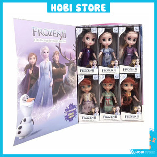 Bộ đồ chơi 6 búp bê frozen cỡ lớn búp bê elsa ana frozen disney chính hãng quà tặng cho bé