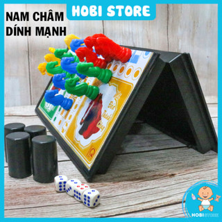 Đồ chơi cờ cá ngựa có nam châm hộp nhựa có thể gấp gọn trò chơi board game vui nhộn cho trẻ