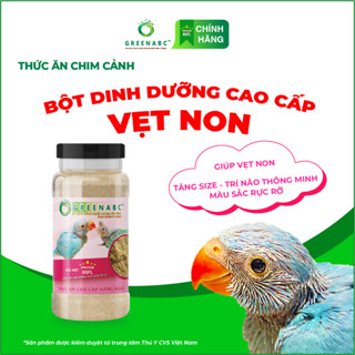 Bột dinh dưỡng cho Vẹt Non, Chim Non GREENABC- Hộp 280g – Bổ sung dinh dưỡng protein, canxi, lipid