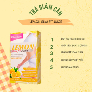 Giảm cân lemon, trà giảm cân hương chanh giúp giảm cân an toàn giảm 2 đến 3 kg sau 15 ngày