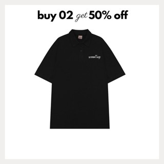 MUA 2 GIẢM 50% - Áo polo nam có cổ tay ngắn SCRIPT POLO basic - Thương hiệu SWE VN