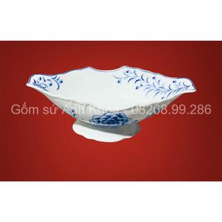 Bát Thuyền bày cả con gà cúng, Hàng sứ Bát Tràng Dùng decor Trang Trí Bàn Ăn Cực Sang Chảnh Gốm sứ Bát Tràng