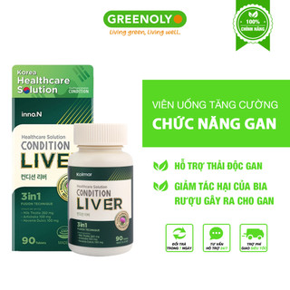 Viên uống giải độc gan hàn quốc hỗ trợ tăng cường chức năng gan inno.n condition liver 90 viên