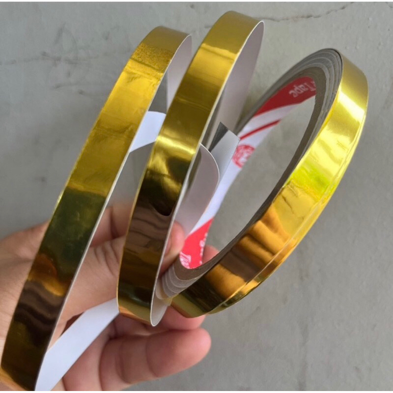 Băng Dính Sáp Vàng DECANT .Cuộn Băng Keo Dán Trang Trí Màu Vàng Laser Lấp Lánh_LT06