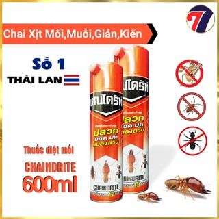 [Combo 2 bình] Bình Xịt Diệt Mối - Các Loại Côn Trùng. Chaindrite - Nhập Khẩu 100% (dung tích 600ml). HÀNG THÁI 77