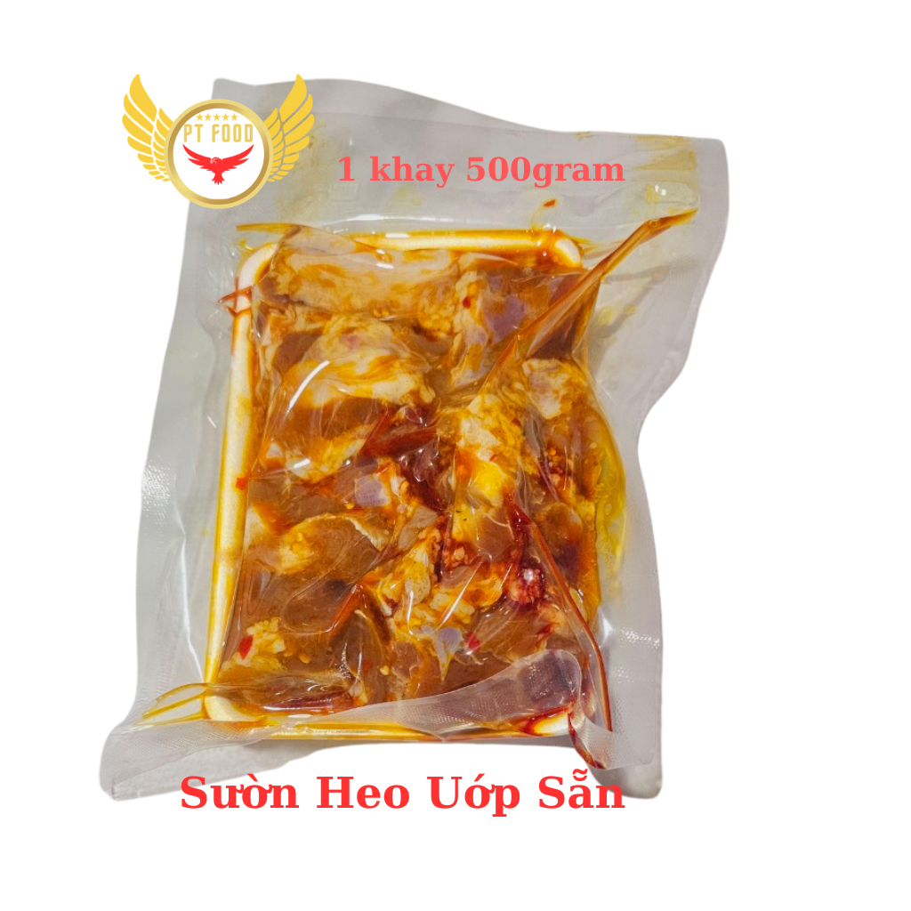 Sườn Heo Uớp Sẵn 500gram (Giao Hỏa Tốc HCM)