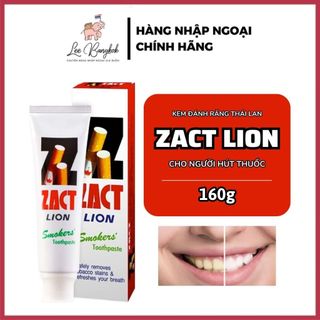 Kem đánh răng cho người hút thuốc, răng ố vàng zact lion smokers toothpaste thái lan 160g