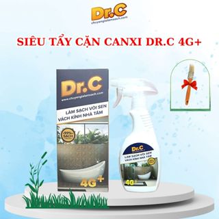 Siêu Tẩy Cặn Canxi Dr C 4G Tẩy Sạch Vòi Inox, Đốm Nước Trên Vách Kính, Bồn Sứ, Gạch men Không Ăn Mòn Thiết Bị 300ml