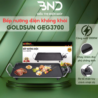Bếp nướng điện không khói Goldsun GEG3700 - Lò nướng điện chống dính 2000w bảo hành 12 tháng dienmaybnd