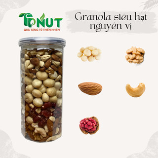500gram Granola siêu hạt TPNut (có loại không yến mạch) - Ăn kiêng không đường