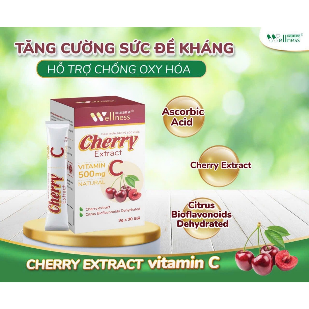 Thực phẩm bảo vệ sức khỏe Cherry Extract VitaminC