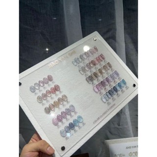 Set sơn gel nhũ flash Jiao Yan She chính hãng 25 màu - Sơn móng tay làm nail nhũ kim tuyến cao cấp (kèm bảng màu