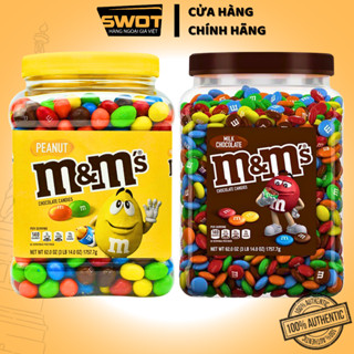  Socola nhân Đậu Phộng & Sữa M&M Mỹ 1757g Chocolate Mỹ cao cấp thơm ngon thượng hạng không quá ngọt 